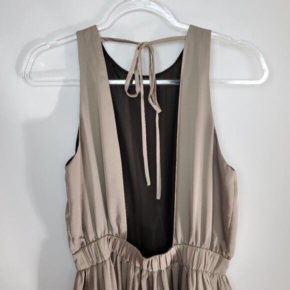 Blaque Label maxi low back 2 front slits sz L - Picture 2 of 8